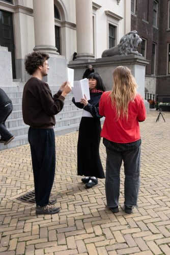 Performative Reading Club (Pum van de Koppel, Tingyi Jiang, Miche O’higgins Theilmann)